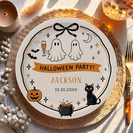 Halloween-Party Pappteller
