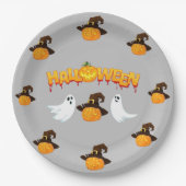 Halloween-Party Pappteller (Vorderseite)