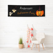 Halloween Party Personalisiert Familienname Banner (Insitu)