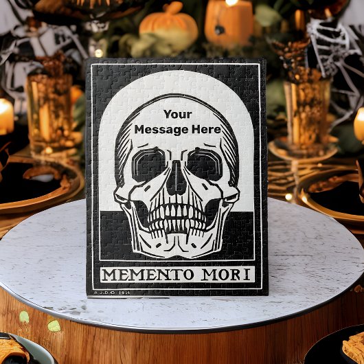 Halloween-Party Personalisiert Skeleton Geburtstag Puzzle
