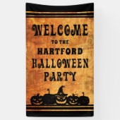 Halloween-Party Personalisiert Welcome Banner (Vertikal)