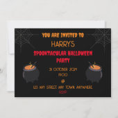 Halloween-Party Personalisierte Einladung (Rückseite)