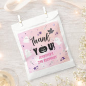 Halloween Party Pink Girl Niedlich Spooky Geschenktütchen (Ausgeschnitten)