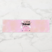 Halloween Party Pink Girl Niedlich Spooky Wasserflaschenetikett (Einzelnes Label)