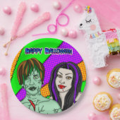 Halloween-Party | Pop Art zombie Vampire Pappteller (Party)