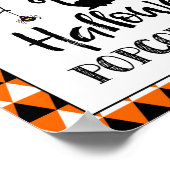 Halloween-Party Popcorn-Bar Poster (Ecke)