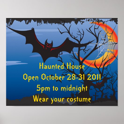 Halloween-Party Poster (Vorne)
