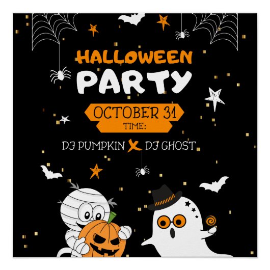 Halloween-Party Poster (Vorderseite)