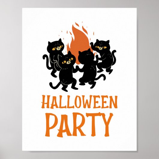 Halloween-Party Poster (Vorne)