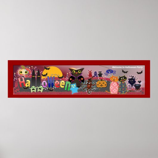 Halloween-Party Poster (Vorne)