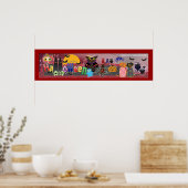 Halloween-Party Poster (Küche)