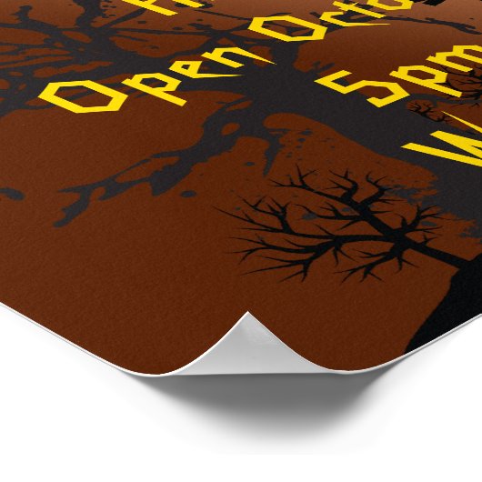 Halloween-Party Poster (Ecke)