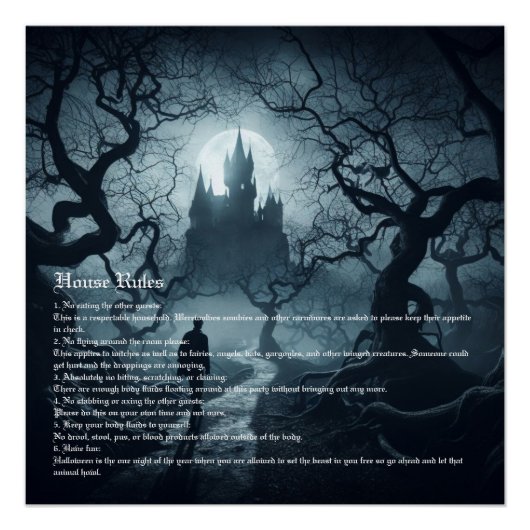 Halloween-Party Poster (Vorderseite)