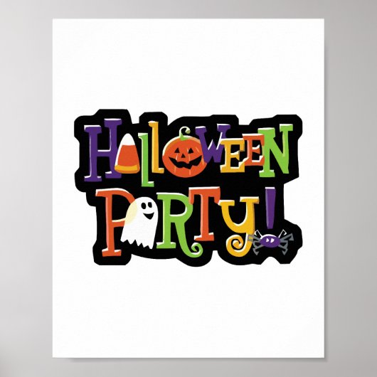 Halloween-Party Poster (Vorne)