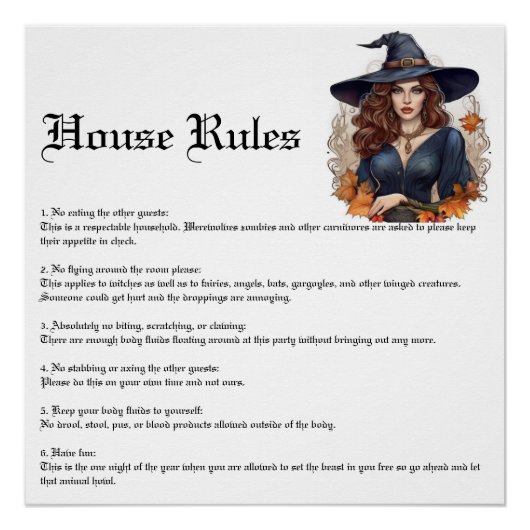 Halloween-Party Poster (Vorderseite)