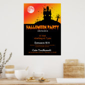 Halloween-Party Poster (Küche)