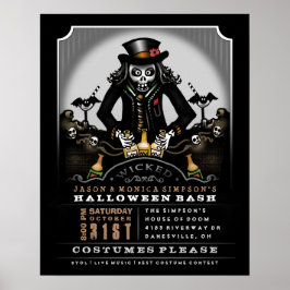 Halloween-Party Poster 16 x 20 Ghoulish Bash