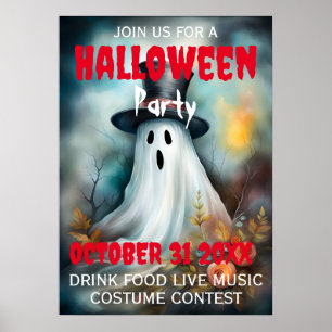 Halloween-Party Poster Einladung