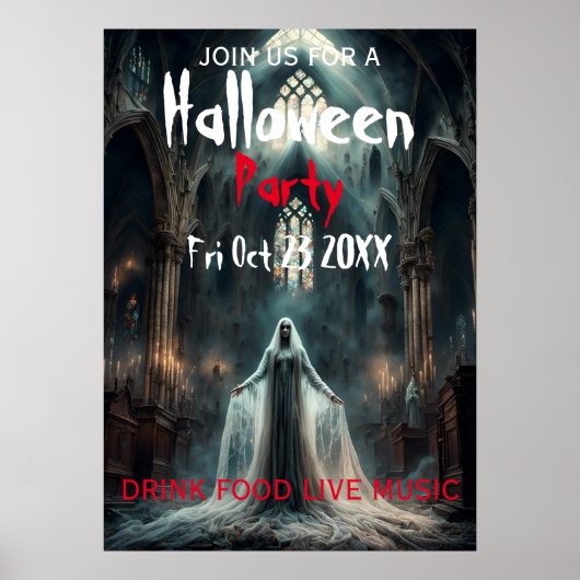 Halloween-Party Poster Einladung (Vorne)