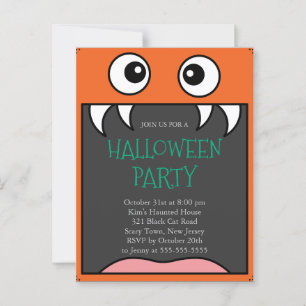 Halloween-Party Postkarte