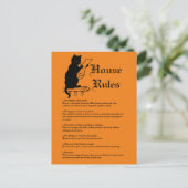 Halloween-Party Postkarte (Stehend Vorderseite)