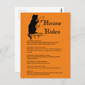 Halloween-Party Postkarte (Vorne/Hinten)