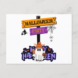 Halloween Party Postkarte