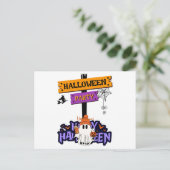 Halloween Party Postkarte (Stehend Vorderseite)