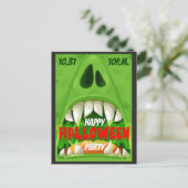 Halloween-Party Postkarte (Stehend Vorderseite)