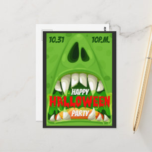 Halloween-Party Postkarte