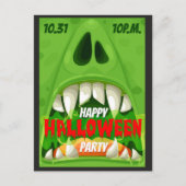 Halloween-Party Postkarte (Vorderseite)