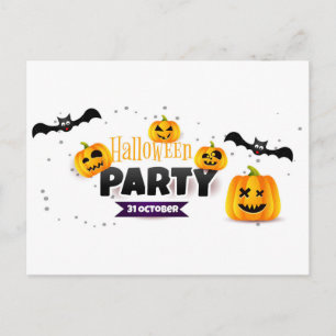 Halloween-Party Postkarte