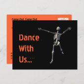 Halloween-Party Postkarte Einladung (Vorne/Hinten)