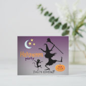 Halloween-Party Postkarteneinladungen Einladungspostkarte (Stehend Vorderseite)