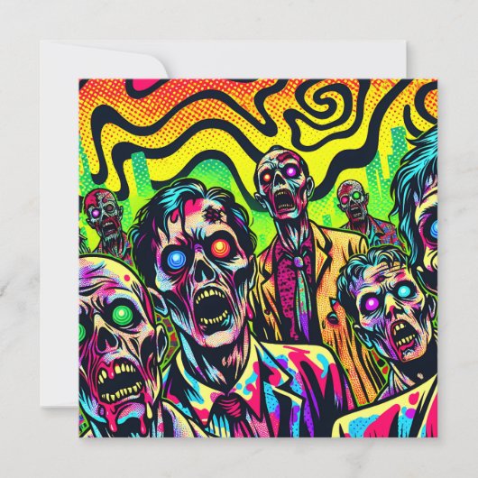 Halloween-Party | Psychedelic Zombies (Vorderseite)