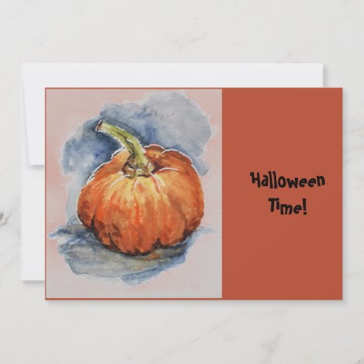 Halloween-Party Pumpkin Einladung (Vorderseite)