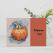 Halloween-Party Pumpkin Einladung (Stehend Vorderseite)