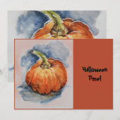 Halloween-Party Pumpkin Einladung (Vorne/Hinten)