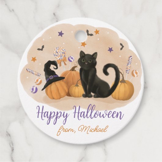 Halloween-Party Pumpkin Geschenkanhänger (Vorderseite)