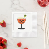 Halloween-Party Pumpkin Glass Paper Napkin Serviette (Beispiel)