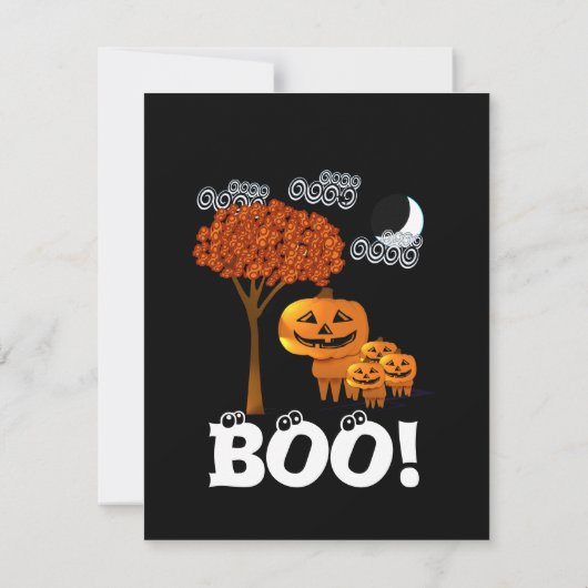 Halloween-Party Pumpkin Heads Einladung (Rückseite)