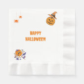 Halloween-Party Pumpkin Paper Napkin Serviette (Vorderseite)