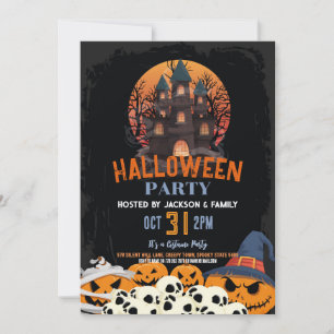 Halloween-Party Pumpkin Party Spuk House Einladung