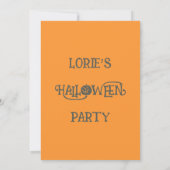 Halloween-Party Pumpkin Patch Einladung (Rückseite)