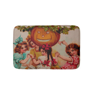 Halloween-Party Pumpkin Vintag Badematte