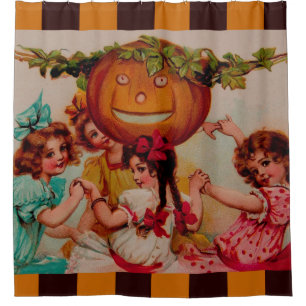 Halloween-Party Pumpkin Vintag Duschvorhang