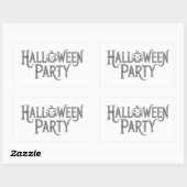 Halloween-Party Rechteckiger Aufkleber (Blatt)