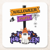 Halloween Party Rechteckiger Pappuntersetzer (Vorderseite)