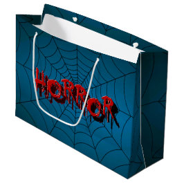 Halloween-Party Red Horror Spider Web Blue Beängst Große Geschenktüte