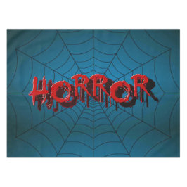 Halloween-Party Red Horror Spider Web Blue Beängst Tischdecke